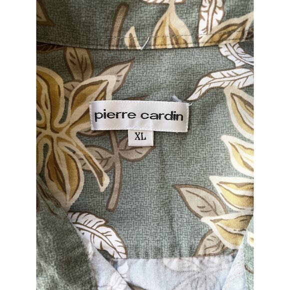 Pierre Cardin Tropical Print Short Sleeve Button Up XL, Beach, Vacation, Cruise - Picture 3 of 4
